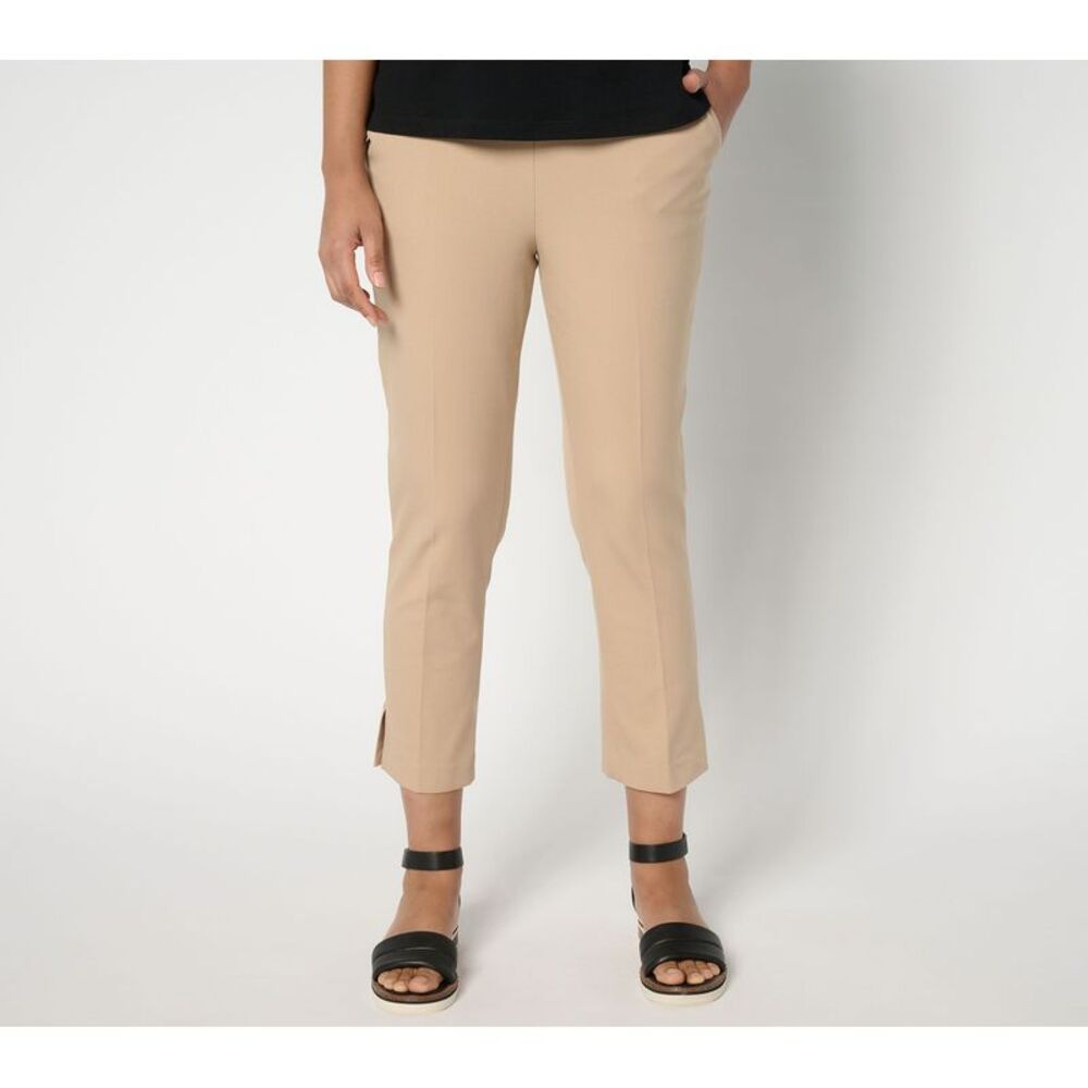 SUNNYLiFE Women's Petite Pants 20P Icon Straight Crop Brown